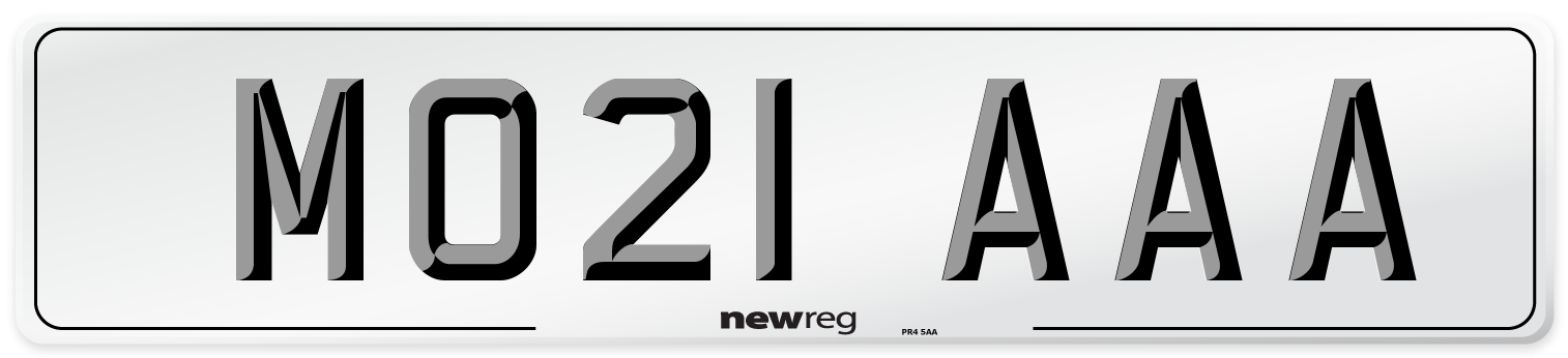 MO21 AAA Number Plate from New Reg